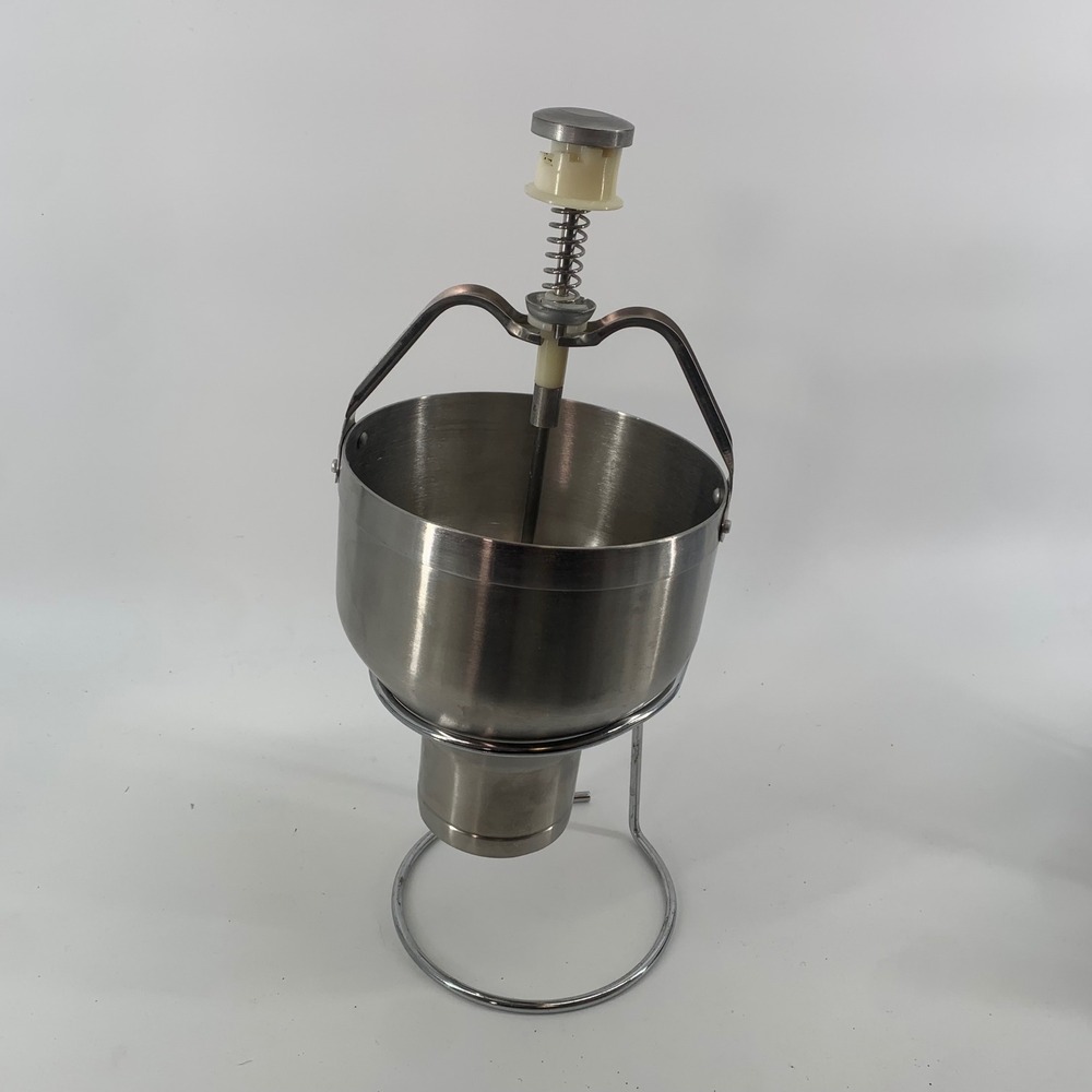 Upmost Stainless Steel Pancake Donut Batter Dispenser Manual Piston Funnel Stand